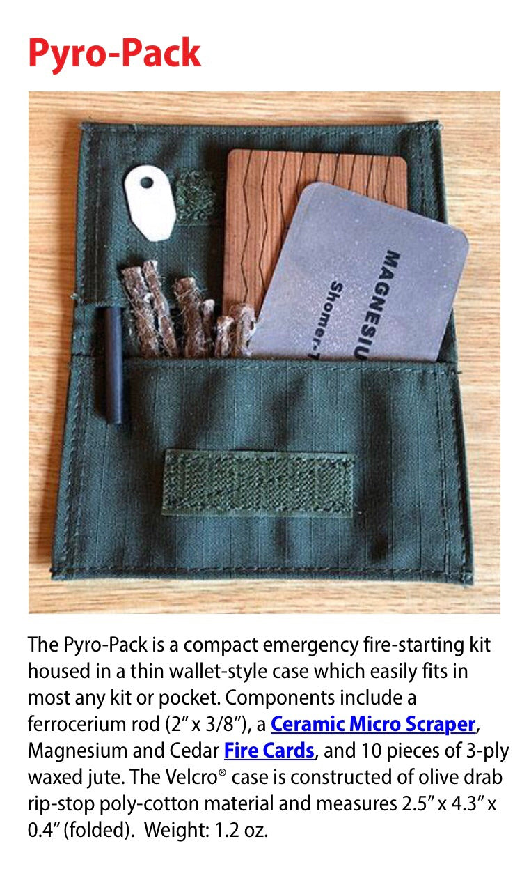 PYRO PACK – Bug Out Bag Australia