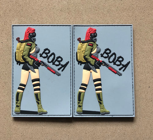 NEW BOBA GASGIRL PVC PATCH