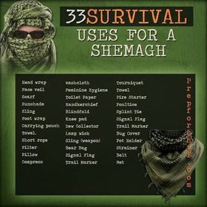 BOBA OD GREEN SHEMAGH