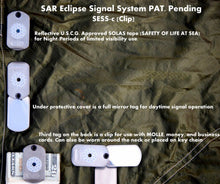 Load image into Gallery viewer, SAR Eclipse Signal System. SESS-c (CLIP) available in Green Solas only. Also called DTSS (Dog Tag Signal System)