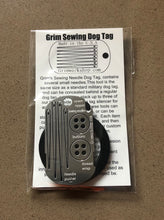 Load image into Gallery viewer, GRIM SURVIVAL DOG TAG SEWING KIT